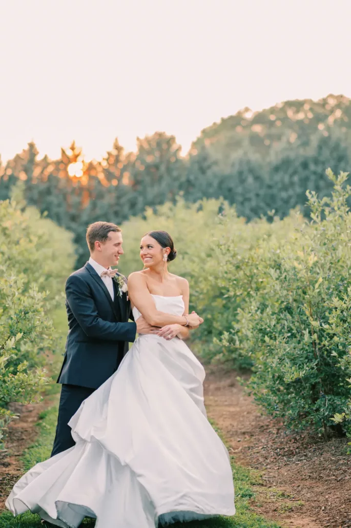 haley and jason at the hadden estate in georgia