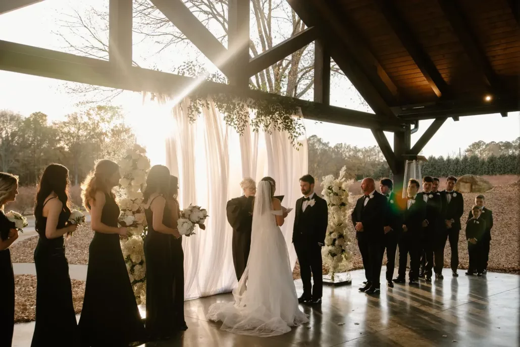 open pavilion ceremony | wedding venues in athens ga