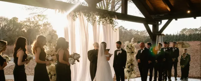 open pavilion ceremony | wedding venues in athens ga